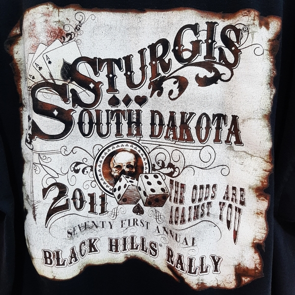 Harley Davidson tee Sturgis South Dakota Black Hills Rally t shirt size 3XL - Picture 4 of 5